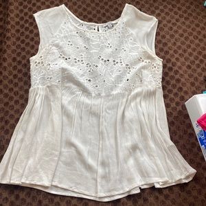 Eyelet White Crochet Blouse